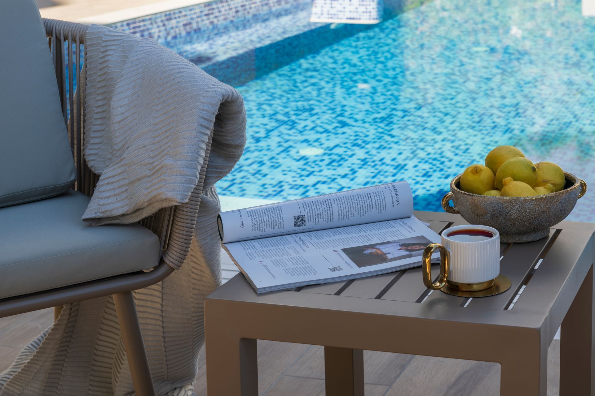 Poolside relaxation